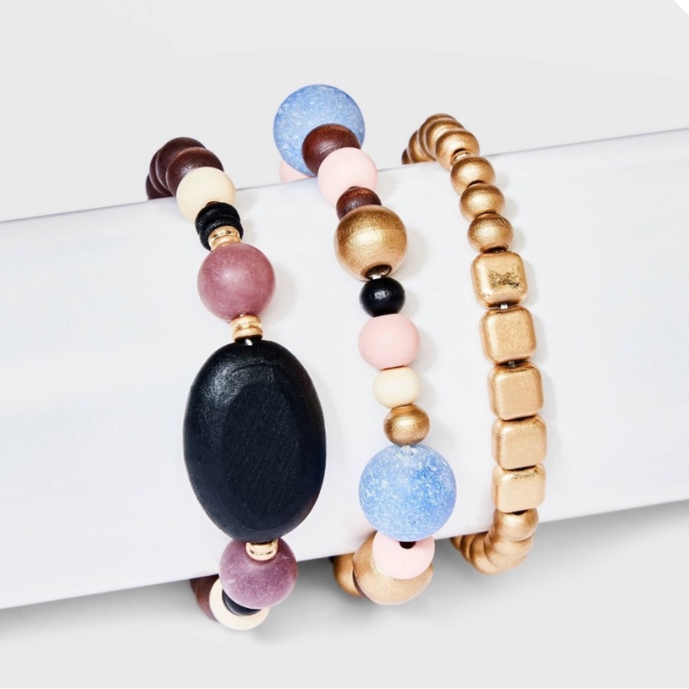 Universal Thread | NWT Multicolor Stone Beaded Bracelets